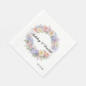 Hochzeits-Blumenkranz-Papier-Servietten Serviette (Ecke)