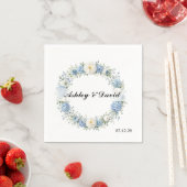 Hochzeits-Blumenkranz-Papier-Servietten Serviette (Beispiel)