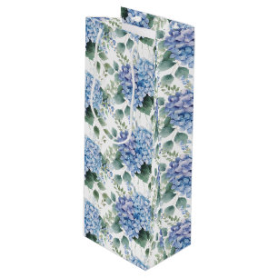 Hochzeits-Blumenprint Geschenktasche Geschenktüte Für Weinflaschen