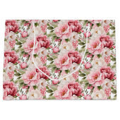Hochzeits-Blumenprint Geschenktasche Große Geschenktüte (Vorderseite)