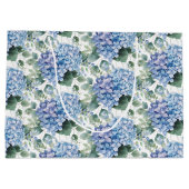 Hochzeits-Blumenprint Geschenktasche Große Geschenktüte (Rückseite)