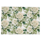 Hochzeits-Blumenprint Geschenktasche Große Geschenktüte (Rückseite)