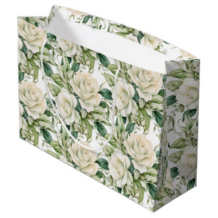 Hochzeits-Blumenprint Geschenktasche Große Geschenktüte