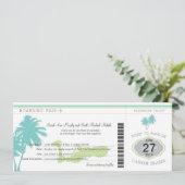 Hochzeits-Boarding-Durchlauf nach Cayman Islands Einladung (Stehend Vorderseite)