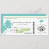 Hochzeits-Boarding-Durchlauf nach Cayman Islands Einladung (Vorne/Hinten)