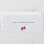 Hochzeits-Boarding-Durchlauf nach Hawaii Einladung (Rückseite)