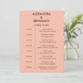 Hochzeits-Botanik Vintage | Elegante Hochzeit  Programm (Stehend Vorderseite)