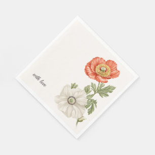 Hochzeits-Botanik Vintage   Florale Tischdekoratio Serviette