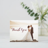 Hochzeits-Brautparty danken Ihnen Anmerkungen Dankeskarte (Stehend Vorderseite)