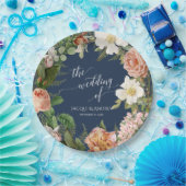 Hochzeits-Brautparty-Marine erröten Pappteller (Party)