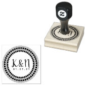 Hochzeits-Briefmarke für das erste Multiherz-Runds Gummistempel (Stempel)