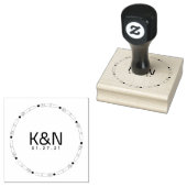 Hochzeits-Briefmarke für die erste Logokombination Gummistempel (Stempel)