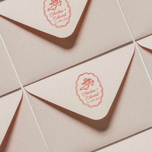 Hochzeits-Briefmarke Gummistempel