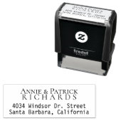 Hochzeits-Briefmarke von Bride Groom-Namen mit Adr Permastempel (Beispiel)