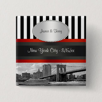 Hochzeits-Button des NYC Button
