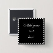 Hochzeits-Button Druckkristallsteingrenze Button (Vorne & Hinten)