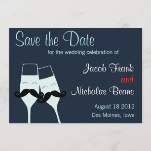 Hochzeits-Champagne-Toast Save the Date