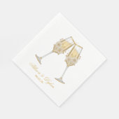 Hochzeits-Champagner-Papier-Servietten Serviette (Ecke)