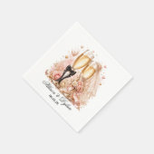 Hochzeits-Champagner-Papier-Servietten Serviette (Ecke)
