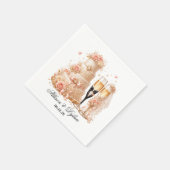 Hochzeits-Champagner-Papier-Servietten Serviette (Ecke)