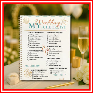 Hochzeits-Checkliste Planer Modern Elegant STRAND