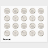 Hochzeits-Creme-Beige-Farbpalette Runder Aufkleber (Blatt)