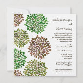 Hochzeits-Dahlie blüht Einladung nach Maß (Rückseite)