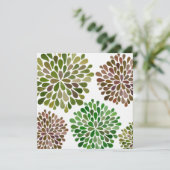 Hochzeits-Dahlie blüht Einladung nach Maß (Stehend Vorderseite)