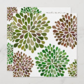 Hochzeits-Dahlie blüht Einladung nach Maß (Vorne/Hinten)