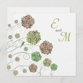 Hochzeits-Dahlie-Whimsy personalisierte Einladung (Vorne/Hinten)