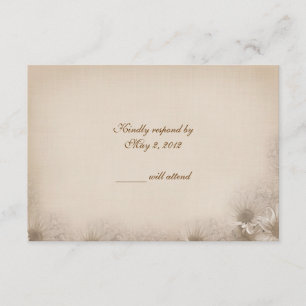 Hochzeits-Daisy-RSVP RSVP Karte