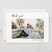 Hochzeits-Dankeschön whimsical Dankeskarte (Vorderseite)