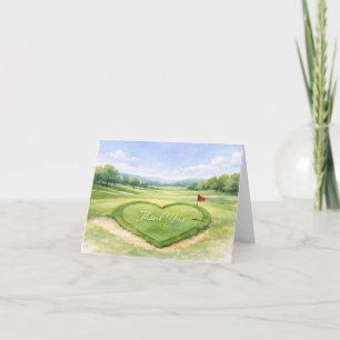 Hochzeits-Dankeskarten im Golf-Design Dankeskarte
