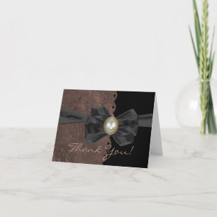 Hochzeits-Dankeskarten mit gebogenem Rand Dankeskarte