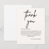 Hochzeits-Dankeskarten mit persönlicher Note Dankeskarte (Vorne/Hinten)