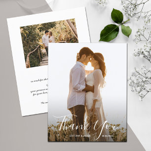 Hochzeits-Dankeskartenflyer mit Foto Flyer