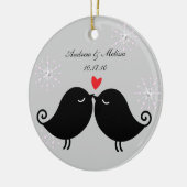 Hochzeits-Datum; Verheiratet unser erstes Keramik Ornament (Links)