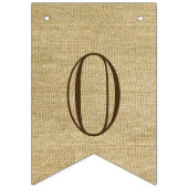 Hochzeits-Datums-Initialen-Leinwand-Blick und Wimpelkette (Zweite Fahne)