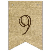 Hochzeits-Datums-Initialen-Leinwand-Blick und Wimpelkette (Dritte Fahne)