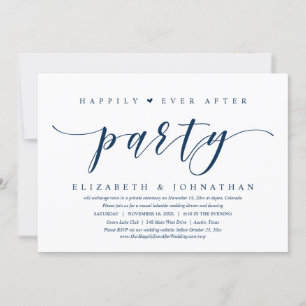 Hochzeits-Dinner, Happy End Party Einladung