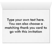 Hochzeits-Einladung (Innenansicht Horizontal (Unten))