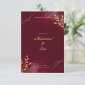 Hochzeits-Einladung (Stehend Vorderseite)