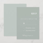 Hochzeits Einladung Antwortkarte RSVP (Vorne/Hinten)