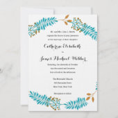 Hochzeits-Einladung bewirtet von den Eltern der Einladung (Vorderseite)