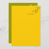 Hochzeits-Einladung - eine große Birne Einladung (Vorne/Hinten)