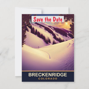Hochzeits-Einladung für Breckenridge Colorado Skih Save The Date