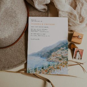 Hochzeits-Einladung für das Ziel Amalfi-Küste Einladung