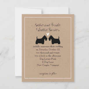 Hochzeits-Einladung für Scottish Terrier Einladung