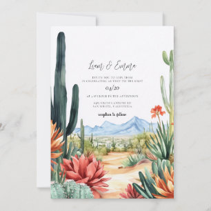 Hochzeits-Einladung für Wüste in Scottsdale Arizon Einladung