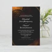 Hochzeits-Einladung - Halloween-elegantes Einladung (Stehend Vorderseite)